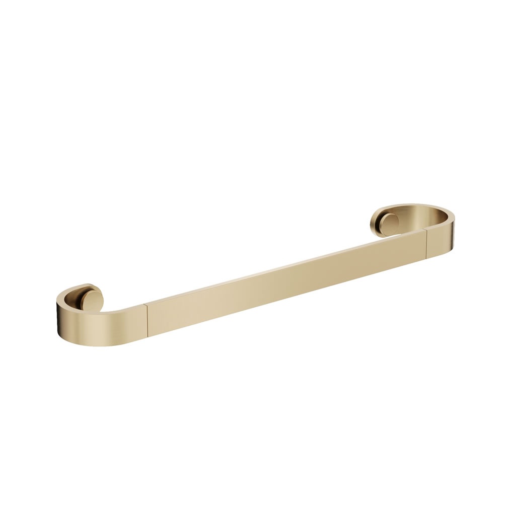 Cutout image of Crosswater Velo Brushed Brass 450mm Towel Rail